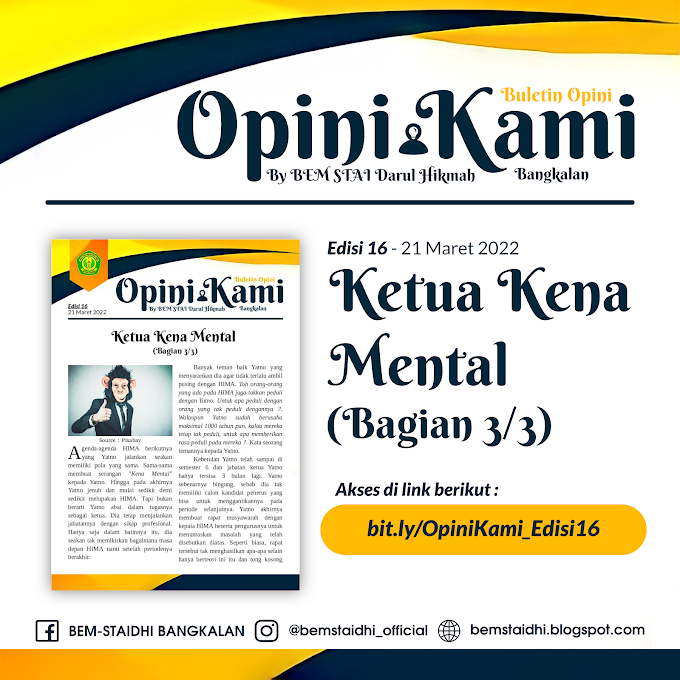 Edisi 16 - Buletin Opini Kami