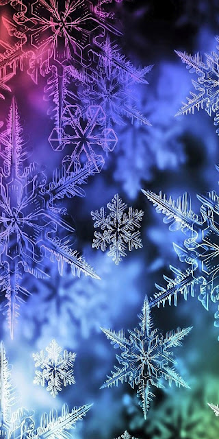 Christmas snowflake iPhone wallpaper