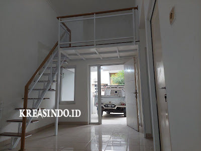 Ini Dia Hasil pembuatan Mezzanine di Atas Ruang Tamu pesanan Bpk Ryan di Arcadia Park Cibubur