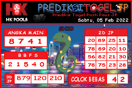 Prediksi Togel Hongkong JP Sabtu 05 Februari 2022