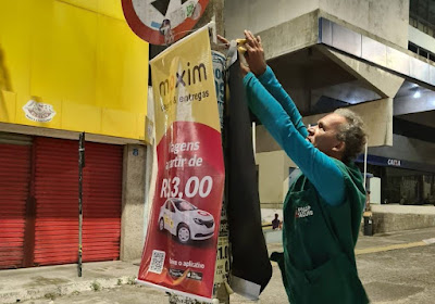 Prefeitura de João Pessoa notifica e multa empresa de transporte por aplicativo por publicidade irregular e poluição visual