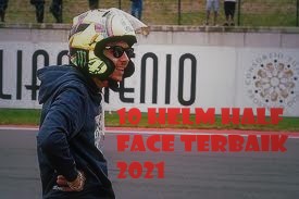 10 Helm Half Face Terbaik 2021