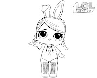 lol doll bunny coloring page