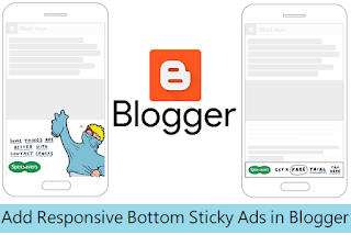 Add Responsive Bottom Sticky Ads Blogger