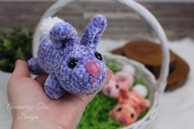 Pocket Pal Bunny Amigurumi Crochet Pattern