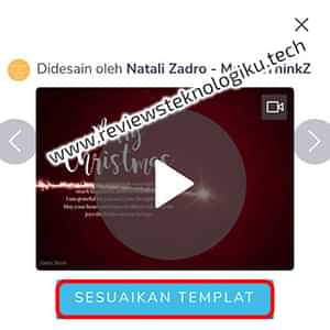 template video ucapan natal dan tahun baru 2022