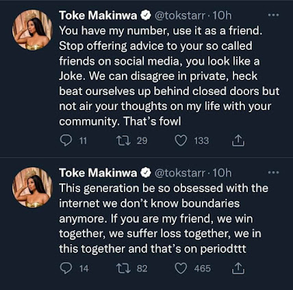 "Toke Makinwa"