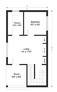 18×32 house plan north face 18 by 32 ghar ka naksha