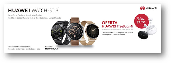 Huawei Watch GT 3 disponível para pré-compra em Portugal