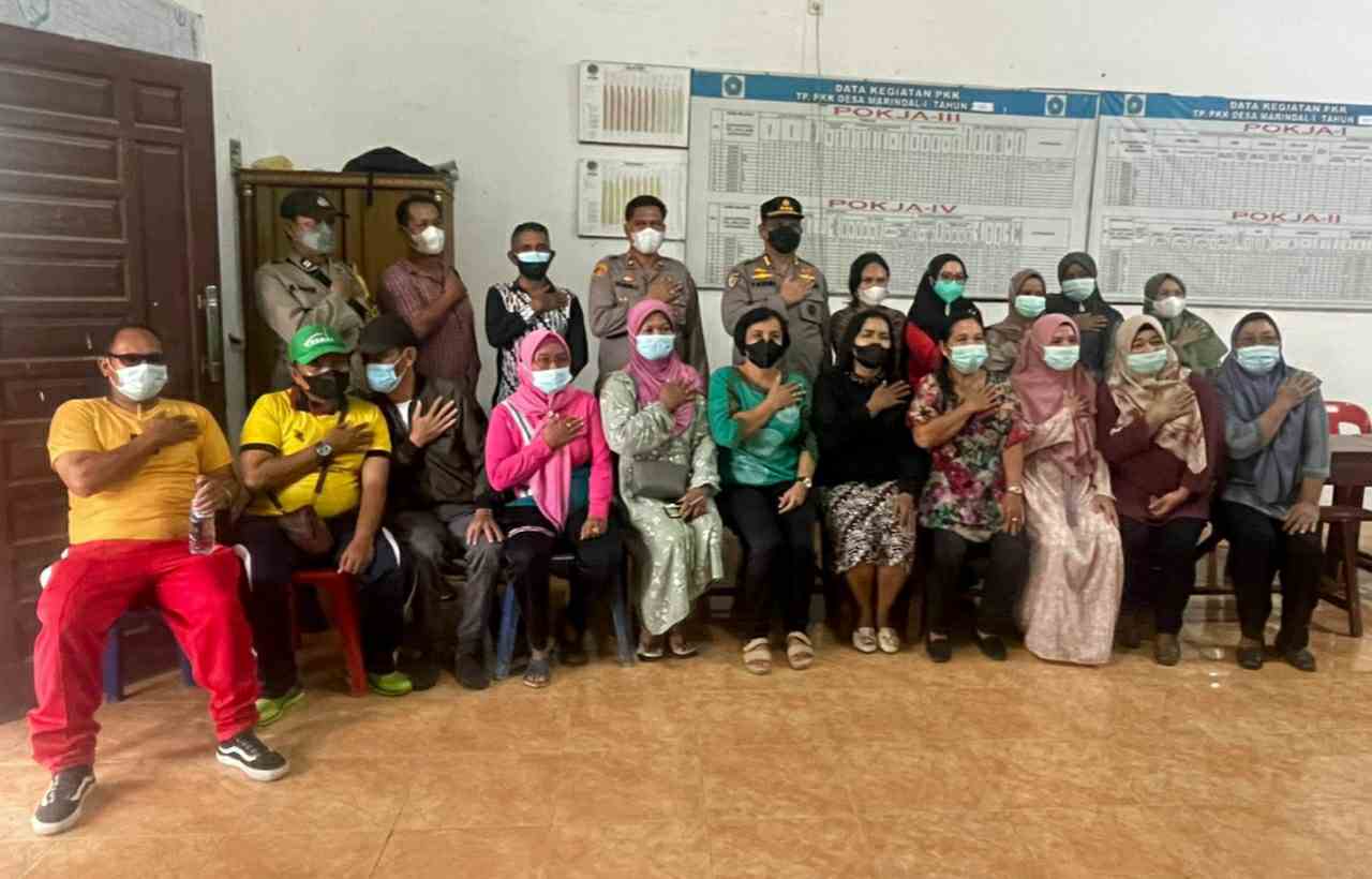 Irwasda Poldasu Tinjau Kegiatan Vaksin di Kantor Kepala Desa Marindal 1,Target 70% Vaksinasi