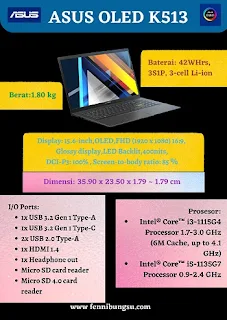 review asus oled, review laptop asus oled, varian laptop asus oled, harga laptop asus oled, spesifikasi laptop asus oled k513,