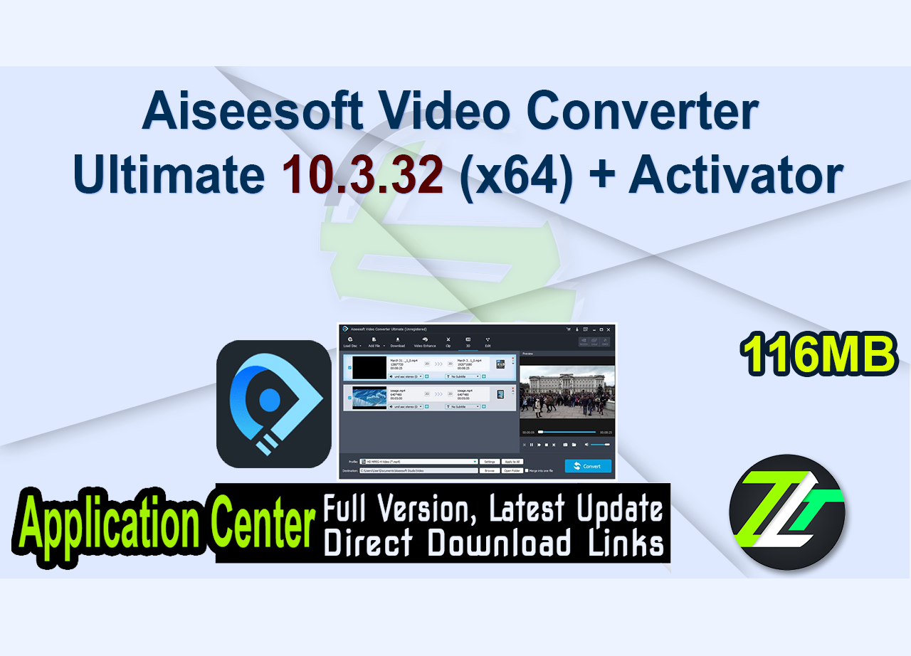 Aiseesoft Video Converter Ultimate 10.3.32 (x64) + Activator