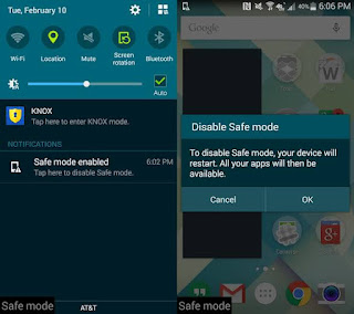 How to Use hardware buttons to get out of Safe Mode