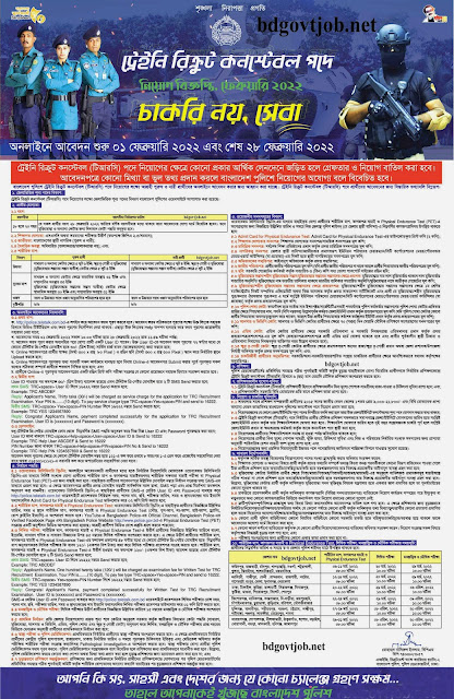 Bangladesh Police Jobs Circular