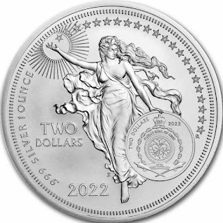 2022 Niue 1 oz Silver $5 Icons of Inspiration - Isaac Newton BU