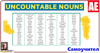 Uncountable Nouns in English