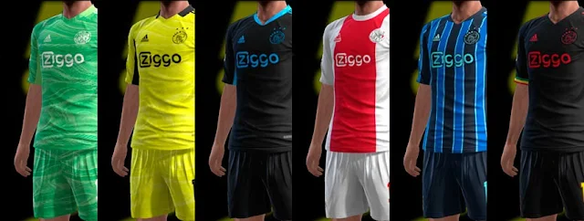 AFC Ajax Amsterdam 21-22 Kits For PES 2013