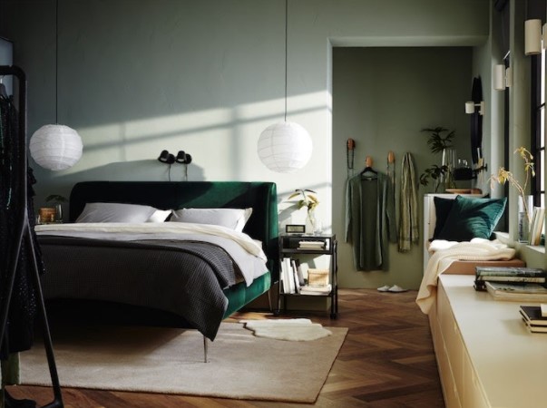 two colour combination for bedroom walls