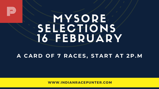 Mysore Race Selections 16 February