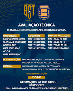 BRASILIAN SOCCER/ AESESB- AVALIAÇÃO TÉCNICA ~ Mais Futebol GoianoMais  Futebol Goiano