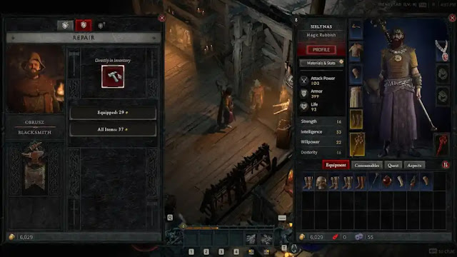 Durabilité des objets de Diablo 4 et réparation des objets (Guide du forgeron)