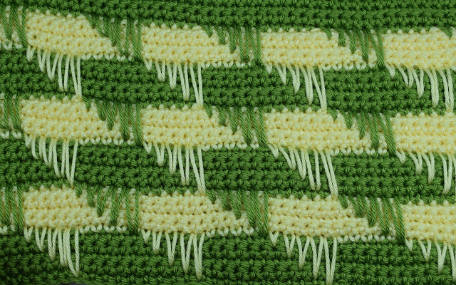 Crochet Imagen Muestra de variación de punto bajo a crochet ganchillo Majovel Crochet ganchillo facil sencillo bareta paso a paso