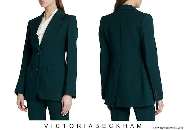 The Countess of Wessex wore a VICTORIA BECKHAM Patch Pocket Fitted Jacket