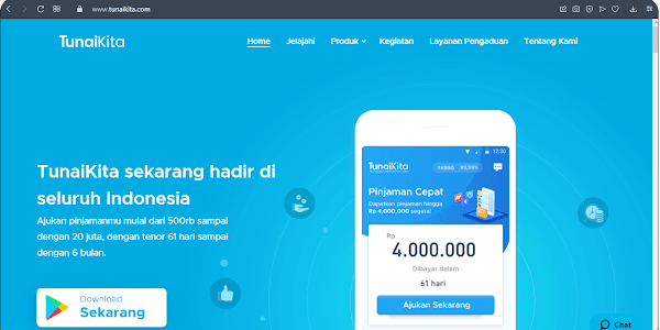 TunaiKita Pinjaman Online : Penjelasan, Bunga, Tenor & Review