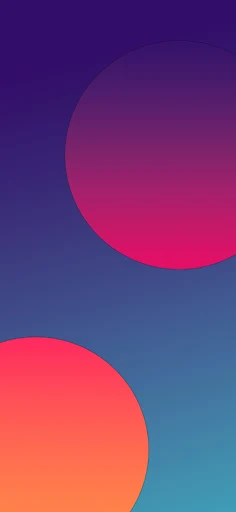 HD Wallpaper for iPhone, Clean Design, Gradient Circle Shapes