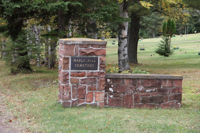 Northern Minnesota cemetery entrance