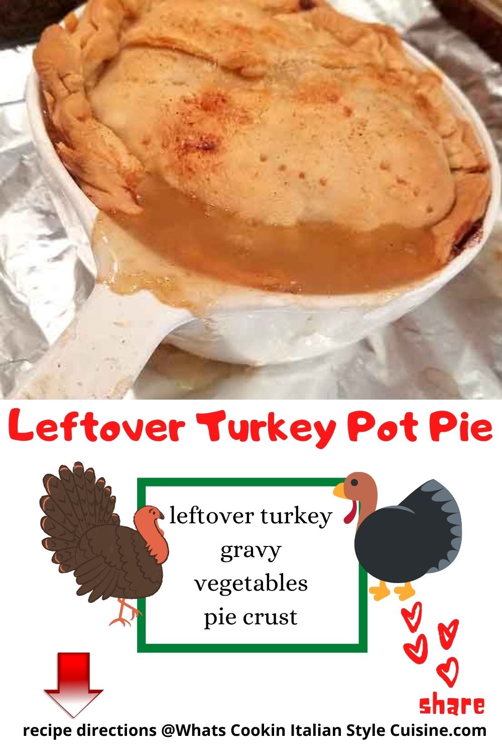 pin for later turkey pot pie