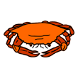 اسم السلطعون باللغة الإنجليزية هو Crab وتنطق 'كراب'