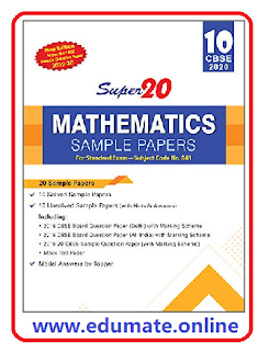 Super20 Mathematics Sample Papers Class 10 Book