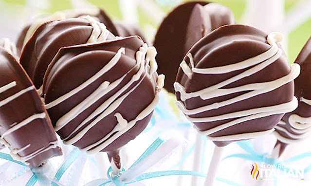 oreo pops with white drizzle wide