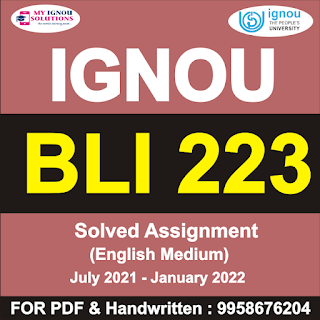 bli 224 solved assignment; bli 223 question paper; ignou; ignou blis 224 practical assignment