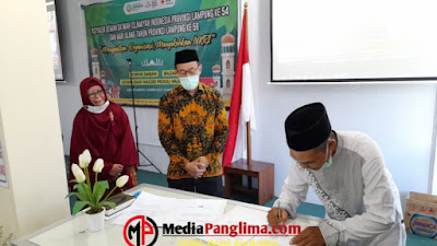 Dewan Dakwah Lampung MOU dengan UDD PMI Lampung 