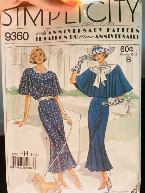 My Attempt At A 1930s Style Dress Pattern. (Simplicity pattern 9360.)