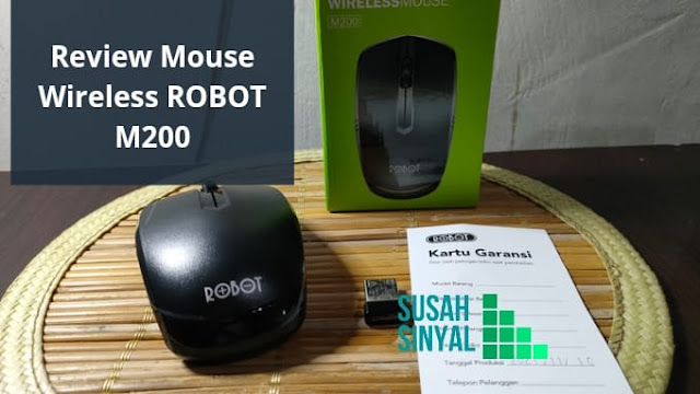 Review Mouse Wireless ROBOT M200
