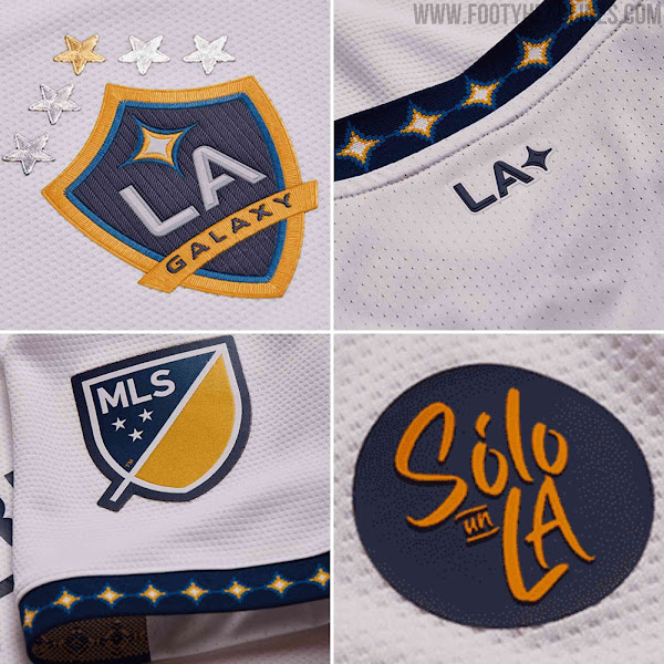 LA Galaxy 2021/23 Away Sponsor Honey Patch White in 2023