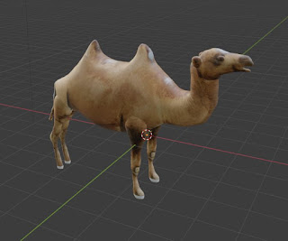 Camel animal free 3d model free blender obj fbx low poly