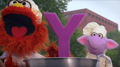 Sesame Street Episode 4424. Murray and Ovejita prepare a letter Y.