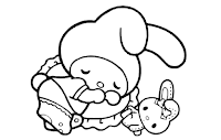 My Melody coloring page