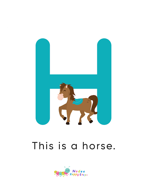 Letter H story for Kids - The Horse