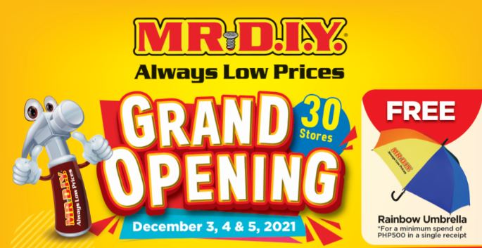 30 new MR.D.I.Y. stores open this December