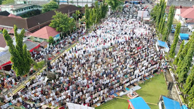 Lapangan Merdeka Dipergunakan Untuk Shalat Id Tahun ini