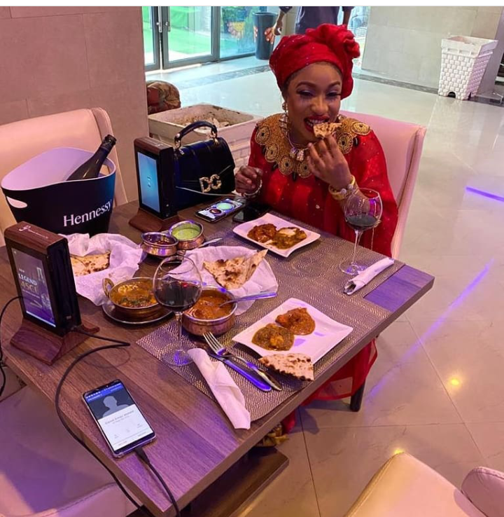 Check out 15 loved-up pictures of actress Tonto Dikeh and the man she flaunted yesterday