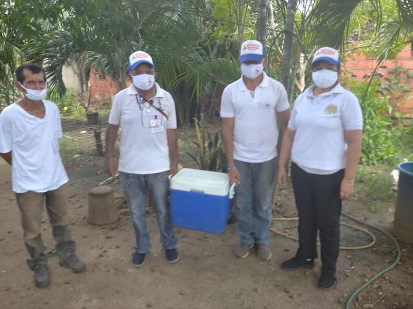 ICU Guarico activos con sopa para los abuelos de Valle de la Pascua