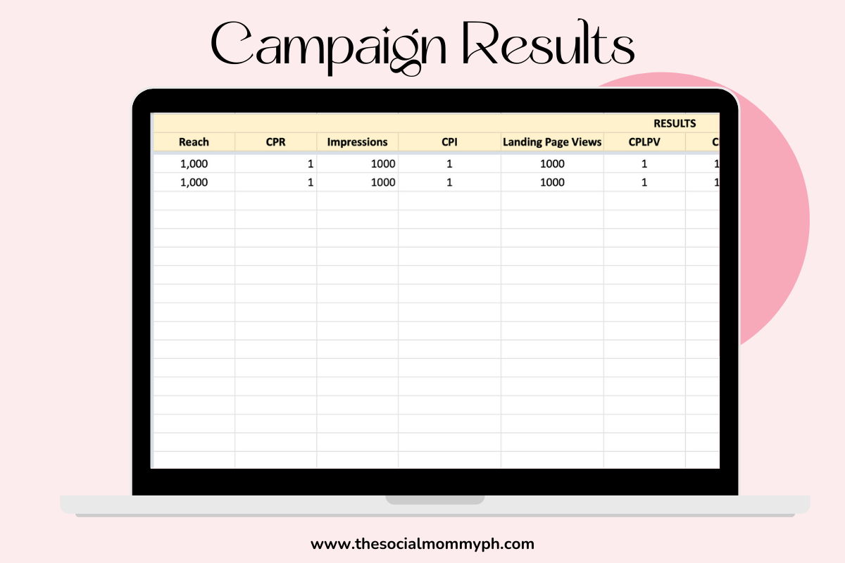 Free Campaigns Monitoring Template for Marketers