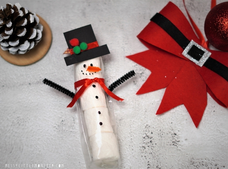 Marshmallow snowman craft