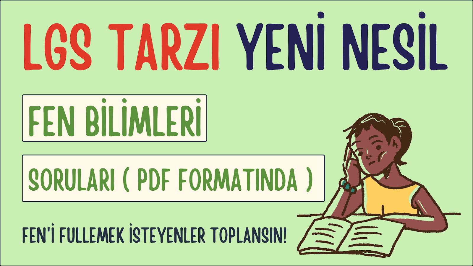 8. Sınıf Fen LGS Tarzı Sorular PDF